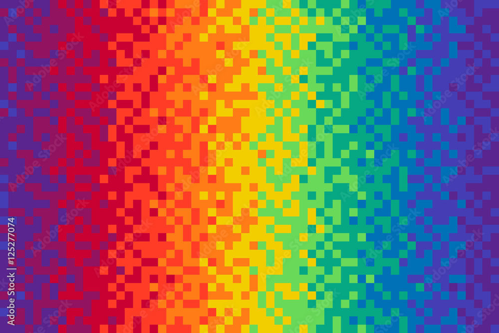 Pixel rainbow background Seamless pattern Stock Vector | Adobe Stock