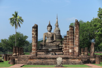 Sukhothai historical park, Wat Mahathat, Unesco world heritage, Sukhothai Thailand