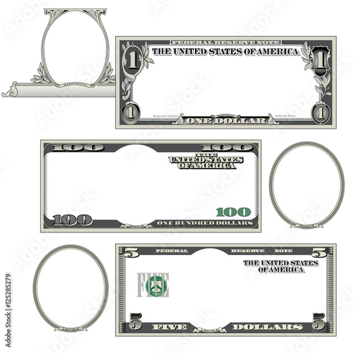 Fotografie, Obraz Stylized money with plenty of blank space for your text