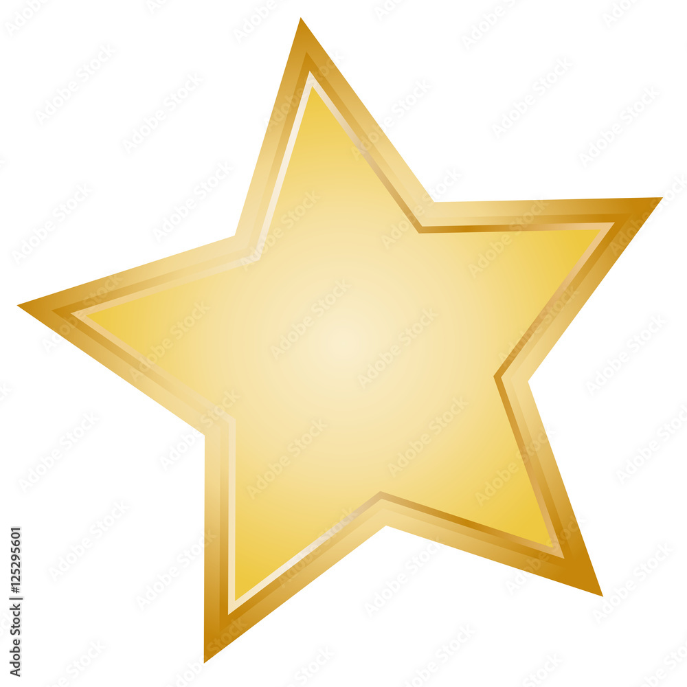 Stock-Illustration „Weihnachten Stern - Gold“