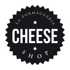 Sticker - Cheese Shop vintage stamp