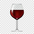 Transparent Wineglass With Red Wine