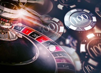 Wall Mural - Casino Roulette Game Chips