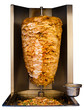 Arab Grilled Chicken Shawarma Meat Cooking White