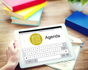 Canvas Print - Schedule Task Agenda Appointment Planning Strategy Concept