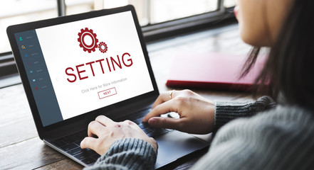 Settings Electronic Device Homepage Concept