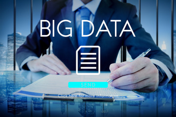 Sticker - Big Data Information Technology Networking Concept