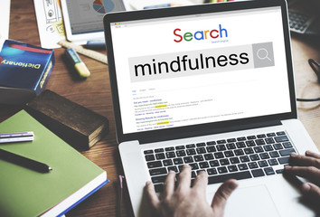 Wall Mural - mindfulness concious spirituality zen awareness concept