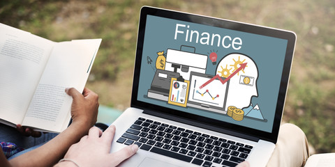 Wall Mural - finance profit funding investment assets concept