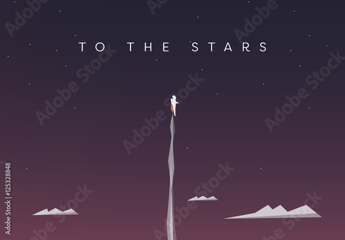 To The Stars Flying Illustration Stock Template Adobe Stock To The Stars Flying Illustration Stock Template Adobe Stock