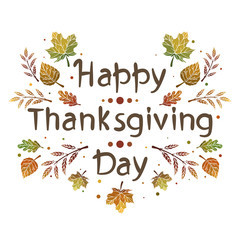 Wall Mural - greeting card for Thanksgiving Day