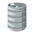 Beer keg on a white background.