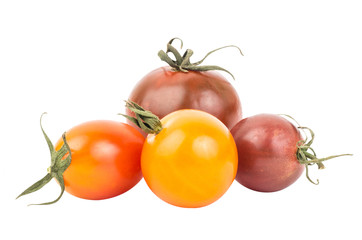 Fresh tomatoes isolated on white background,organic vegetable,healthy food