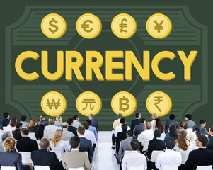 Wall Mural - Currency Accounting Economy Icon Banking Concept