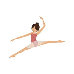 Wall Mural - colorful dancer pose small spears vector illustration