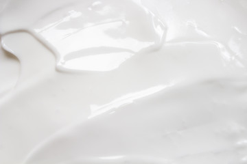 white cream closeup as background