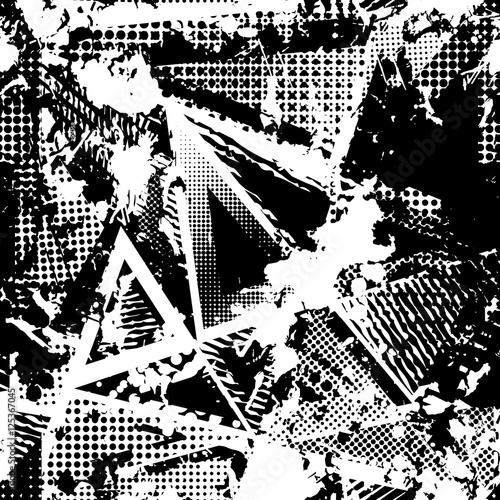 Tapety do pokoju młodzieżowego abstrakcjonistyczny-miastowy-bezszwowy-wzor-grunge-tekstura