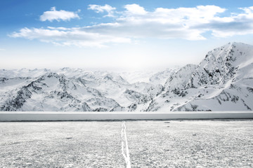 Wall Mural - winter background of free space for your decoration