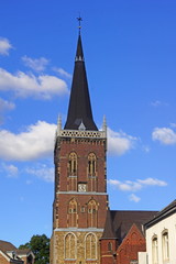 Wall Mural - Altstadt von ESCHWEILER mit Pfarrkirche St. Peter und Paul / NRW