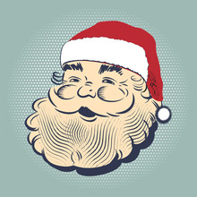 Santa Claus Smiling Head