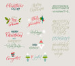 © vera_holera - Vector alphabet. Christmas and New Year congrats. Season greetings. Lettering for postcards and greetings to family and friends