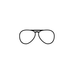 Vector aviator sunglasses icon