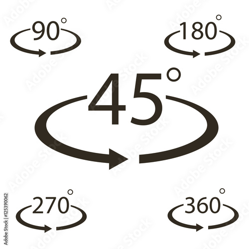 45 360 Degree Icon Vector Stock Vector Adobe Stock 45 360 Degree Icon Vector Stock Vector Adobe Stock