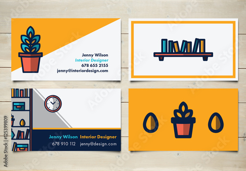 Interior Design Business Card Layout Buy This Stock