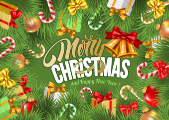 Poster - Festive Christmas Greeting Card