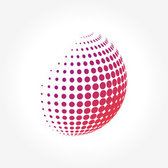 Wall Mural - Creative abstract, vibrant and colorful icon Sphere Globe