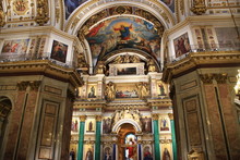 Inside St Isaac Cathedral / St Petersburg / Russia