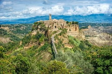 Fototapete - Civita di Bagnoregio Tuscany Italy Landscape
