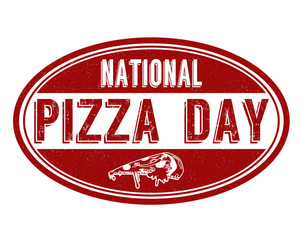 Wall Mural - Pizza day sign or stamp