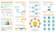 School education infographic elements