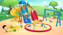 Park And Playground Cartoon