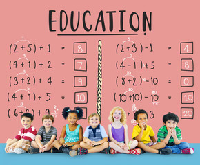 Canvas Print - Learning Education Mathematics Calculation Teaching Concept