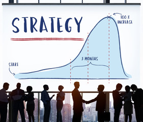 Poster - Strategy Report Analytics Progress Concept