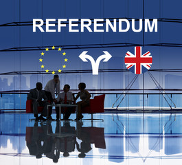 Canvas Print - Brexit Bremain UK EU Referendum Concept