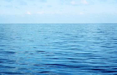 Wall Mural - blue tropical ocean and sky