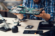 © golubovy - Electronic Technology Repair Computer Occupation Renovation Fix Concept