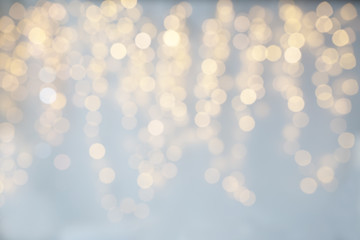 Wall Mural - blurred christmas holidays lights bokeh