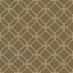 Wall Mural - seamless pattern moroccan vintage style, thin line tile with elegant theme background vector