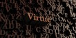 Virtue - Wooden 3D rendered letters/message.  Can be used for an online banner ad or a print postcard.