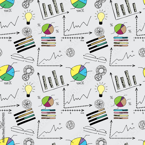 Tapety do gabinetu doodle-finanse-wzor