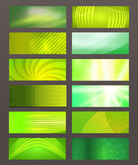 set horizontal banner design element background glow abstract sh
