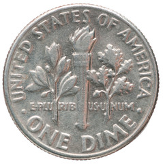 Wall Mural - one dime coin