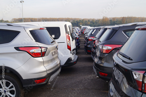 Autohandel, Autoterminal Canvas Print