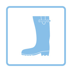 Canvas Print - Rubber boot icon