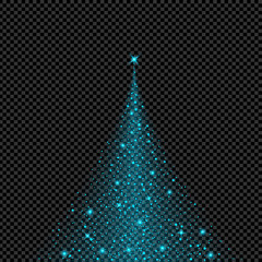 Wall Mural - Creative concept Vector set of glow light effect stars bursts with sparkles isolated on black background. For illustration template art design, banner for Christmas celebrate, magic flash energy ray