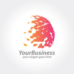 Wall Mural - Creative abstract vector logo design template.Vector illustration